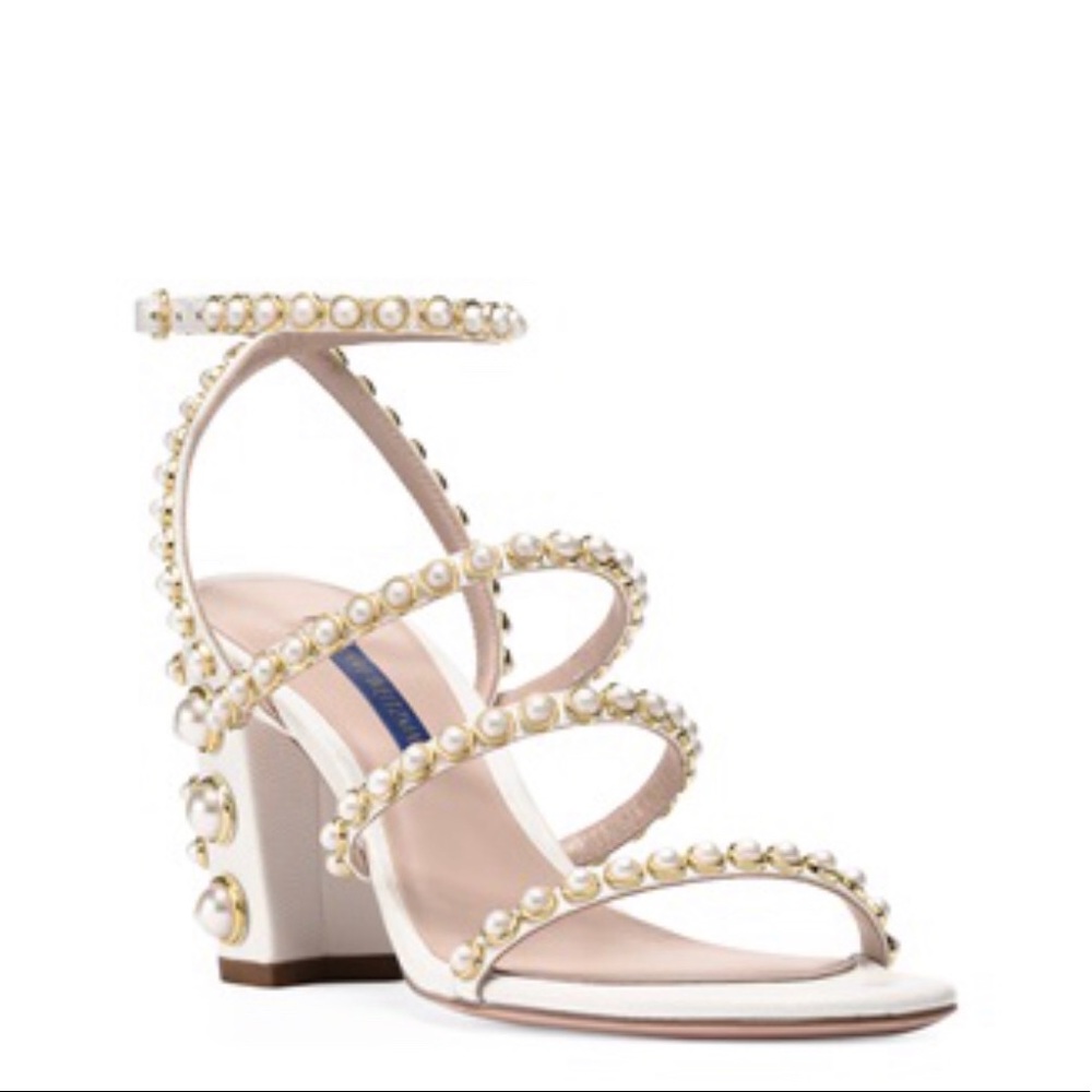 ISO Stuart weitzman peridot pearly embellished